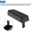 thumbnail image 3 of Interruptor de asiento eléctrico No.109884200D/109884300E/1098842-00-D/1098843-00-E para Tesla Model 3 / Y 2019 2020 Lado derecho del pasajero delantero Negro, 3 of 7