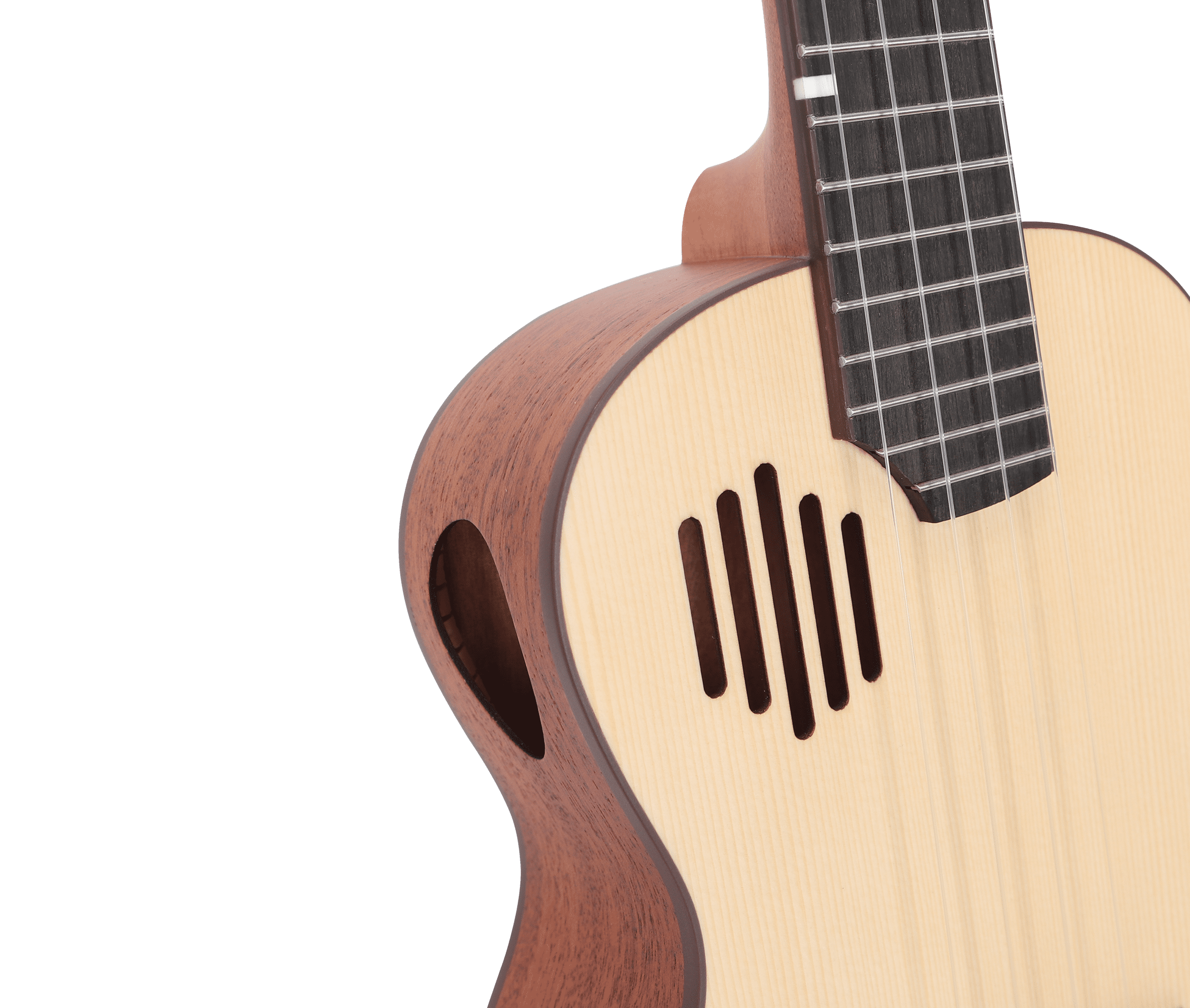 PICKAPICK Concert Ukulele S1 – 23 Inch Spruce Top Ukulele with Gig Bag, Strap & Heart Pick, Easy to Play for Beginners