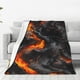 thumbnail image 1 of Balery Molten Lava Abstract Flow Manta de Felpa Suave y Acogedora – Cobija de Franela Aterciopelada para Cama, Lavable y Cálida para Sofá, Mascotas, Transpirable-40"x30", 1 of 7