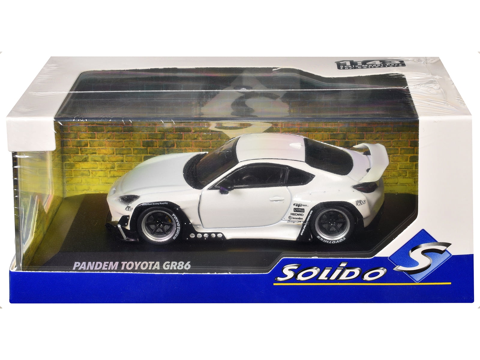 2022 Toyota Pandem GR86 White Metallic 1/43 Diecast Model Car by Solido