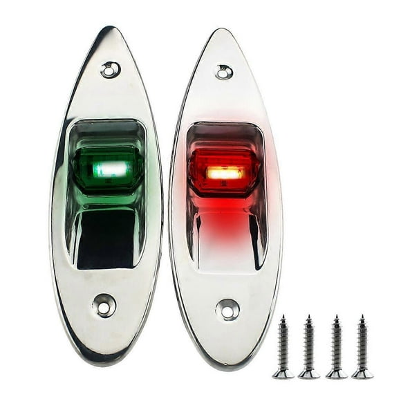 Luces de señalización LED bicolores, luces de navegación marinas universales, luces de navegación, suministros para embarcaciones.