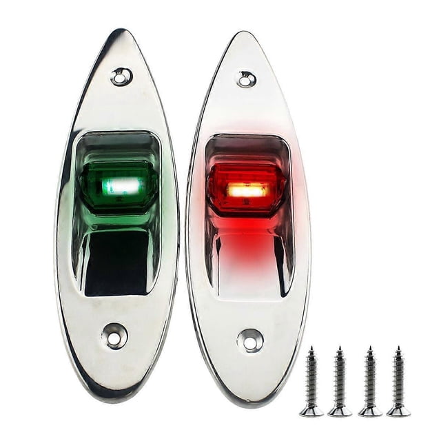 Luces de señalización LED bicolores, luces de navegación marinas universales, luces de navegación, suministros para embarcaciones.