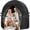 Black, variant on Double Egg Chair Cover Waterproof 420D Oxford Hanging Outdoor Furniture Covers for Patio Wicker Egg Swing Cocoon Chair, 91x80 Inches, Silvery & Black