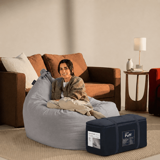 Puff Pillow Luuna Sand Para Sala, Terraza, Patio y Exterior