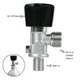thumbnail image 2 of maskred Valve de Cylindre d'Air de Réservoir de Poisson Détachable Remplacement Professionnel Anti-Rouille Anti-Corrosif Bouton Marche/arrêt M18x1.5 Régulateur CGA320, 2 of 6