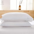 thumbnail image 5 of Gustave Pillowcases Set of 2 with Envelope Closure, Ultra Soft Pure Cotton Bed Pillow Covers "Queen, White", 5 of 8