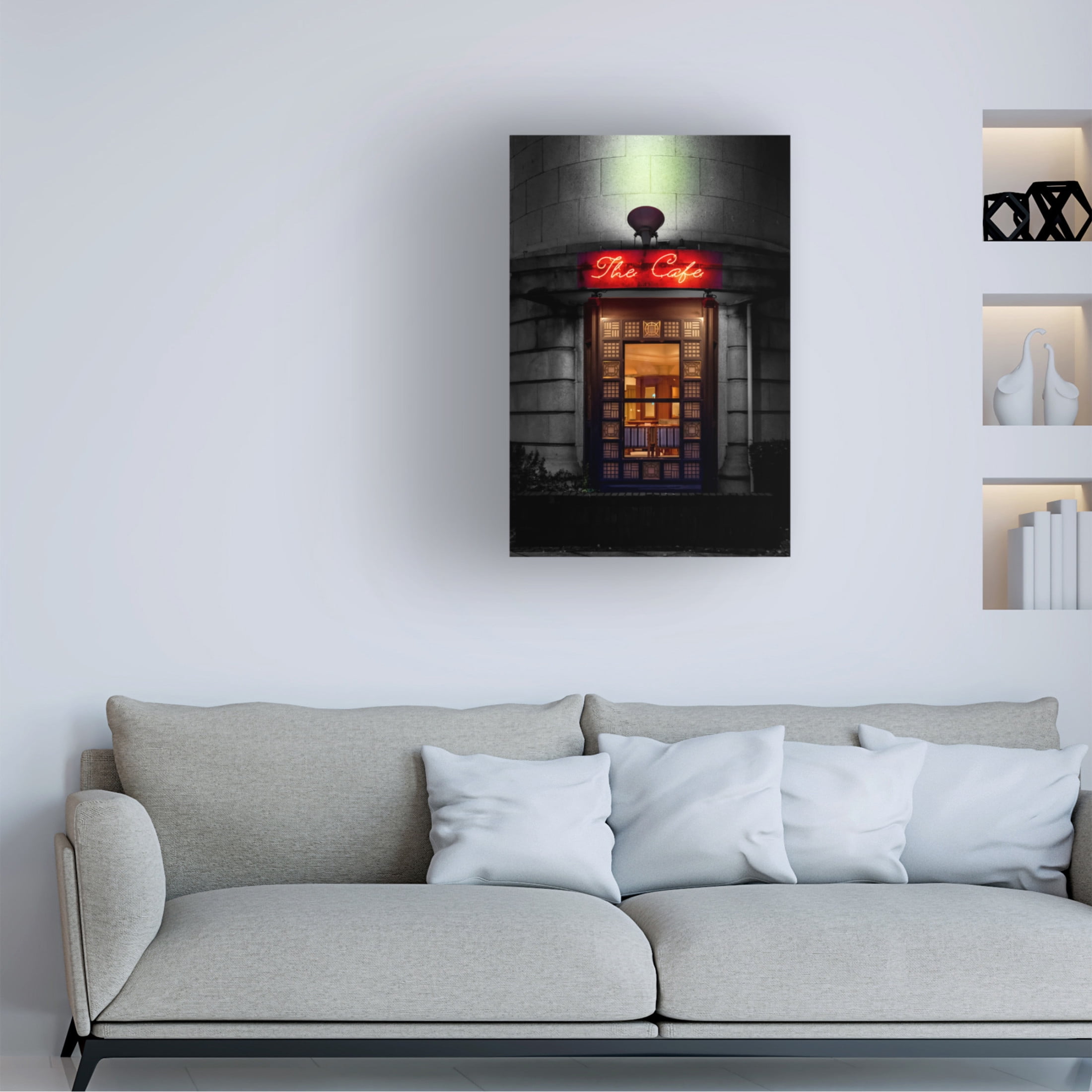 Trademark Fine Art YASUTOSHI HONJO The Cafe Canvas Wall Art