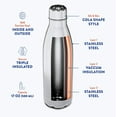 thumbnail image 4 of Aquaala UV Water Bottle With Temp Cap, 4 of 6