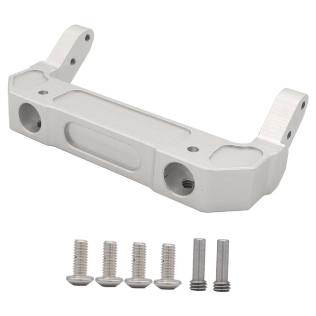 Montaje servo de parachoques de aleación mecanizada CNC para Axial SCX6 1: 6 RC s de de orugas actualizaciones yotijar Montaje de parachoques