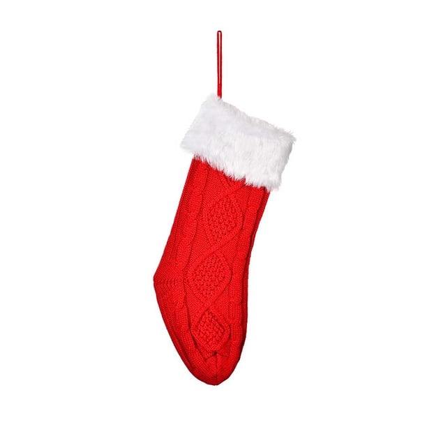 Bearachild Accesorios de calcetín de Navidad Festival en casa Diseño de escena interior Prop Chimenea Colgante Calcetines Bolsa de regalo Decoración de Kits de decoración para fiestas Rojo Bearachild HA068304-03