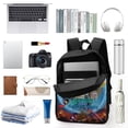 thumbnail image 3 of Amphibia Backpack, 17 Inch Laptop Backpack, Water-Resistant BookBag, Adjustable Shoulder Straps, Durable 600D Polyester, 3 of 9