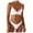 White, variant on Babysbule Swimsuits for Women Women Solid Push Up High Cut Lace Up Halter Bikini Set Two Piece Swimsuit
