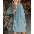 thumbnail image 3 of Vestido Corto con Cuello en V para Mujer,Vestido Corto con Cuello en V Informal para Mujer Vestido Corto Informal de Verano Eficiencia maximizada, 3 of 6