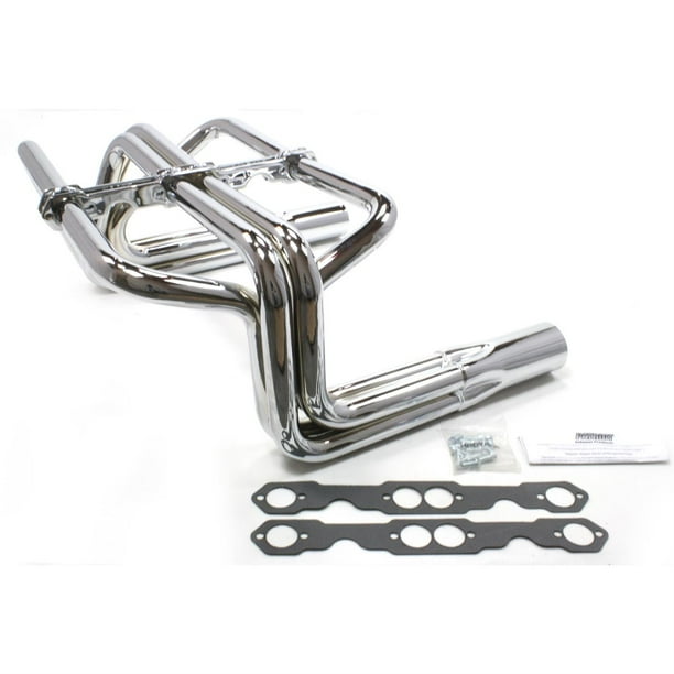 Patriot Exhaust H8072 Roadster Header, Street Rod HiBoy SBC, Chrome