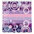 thumbnail image 3 of Ambesonne Geometric Shower Curtain, Rounds Bold Borders, 69"Wx75"L, Hot Pink Magenta, 3 of 3