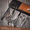 thumbnail image 3 of CIICII Tijeras para Cortar Cabello Profesional, 6.7" Tijeras Barbero, Tijeras de Peluqueria, 8Pzs Kit para Cortar Cabello (Tijeras para Degrafilar & Tijeras Cortar Pelo) para Bricolaje Hogar, 3 of 8