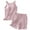 Pink, variant on Zszcpp Womens Pajama Sets Shorts Set Plus Size Built In Bra Simple Style Plus Size Loungewear Tank Top Sleeveless Sleepwear Pj Clothing Suits