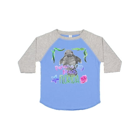 

Inktastic Panama City Beach Florida Cute Swimming Manatee Gift Toddler Boy or Toddler Girl T-Shirt