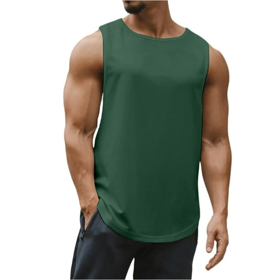 Yiaimeir Men's Sleeveless Workout Tank Top Quick-Dry Breathable Gym Tank Tops For Fitness Running Training And Casual Wear,Size S-3XL