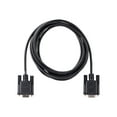 thumbnail image 2 of StarTech.com 3m RS232 Serial Null Modem Cable, Crossover Serial Cable w/Al-Mylar Shielding, DB9 Serial COM Port Cable Female to Male, Compatible w/DTE Devices - Tool-Less Design w/Thumbscrews, Black, F/M (9FMNM-3M-RS232-CABLE) - Null modem cable - DB-9 (F) to DB-9 (M) - 10 ft - molded, thumbscrews, crossover - black, 2 of 5
