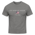 thumbnail image 4 of America 250 T Shirt Men's Patriotic Independence Day Classic Crewneck Summer Casual Tee 4Th of July Shirts for Men Grey XXXL, 4 of 4