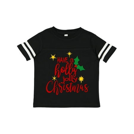 

Inktastic Holly Jolly Christmas with Yellow Stars Gift Toddler Boy or Toddler Girl T-Shirt
