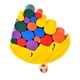 thumbnail image 1 of 1 juego de bloques de construcción de madera con forma de luna para educación temprana de niños, juguete de mesa, 1 of 7