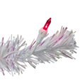 thumbnail image 4 of Northlight Pre-Lit Pine Slim Artificial Christmas Tree - 2' - White - Pink Lights, 4 of 6