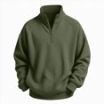 thumbnail image 2 of Gerichy Boys Sweatshirts Quarter Zip Mock Neck Knit Casual Long Sleeve Winter Fall Tops School Clothes 3T-14T, 2 of 4