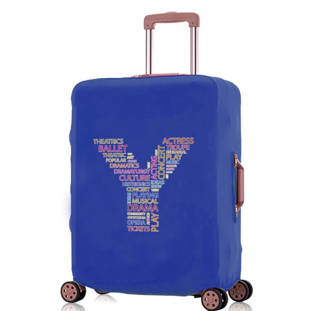 2024 Luggage Covers Travel Accessories Suitcase Cover Protector Reusable Washable 18-32inch Text Letter Printed Pattern Series 8text Y S