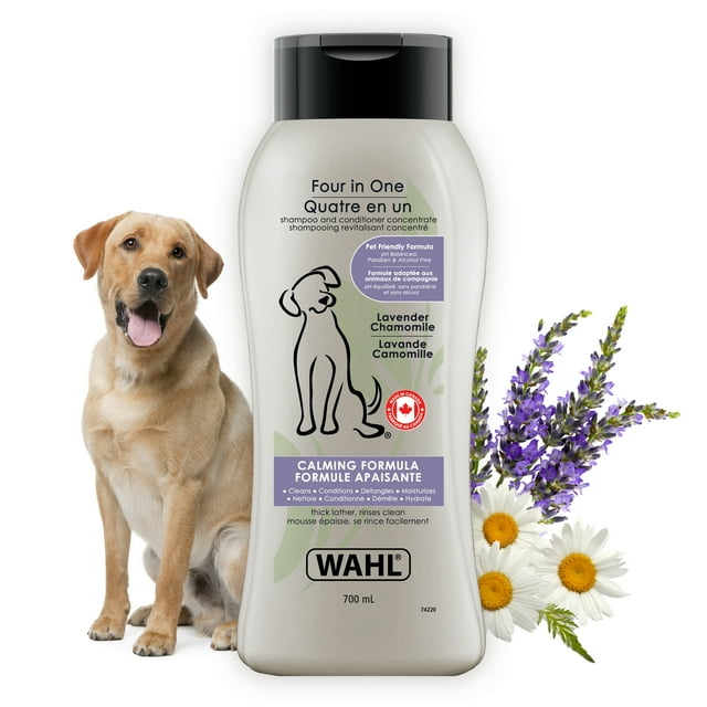 Wahl Shampooing & Revitalisant 4 en 1 pour Chiens, 700 ml