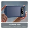 thumbnail image 5 of Rosebono Compatible With Google Pixel 10 Pro Carbon Fiber Texture Pattern TPU Case (Navy), 5 of 5