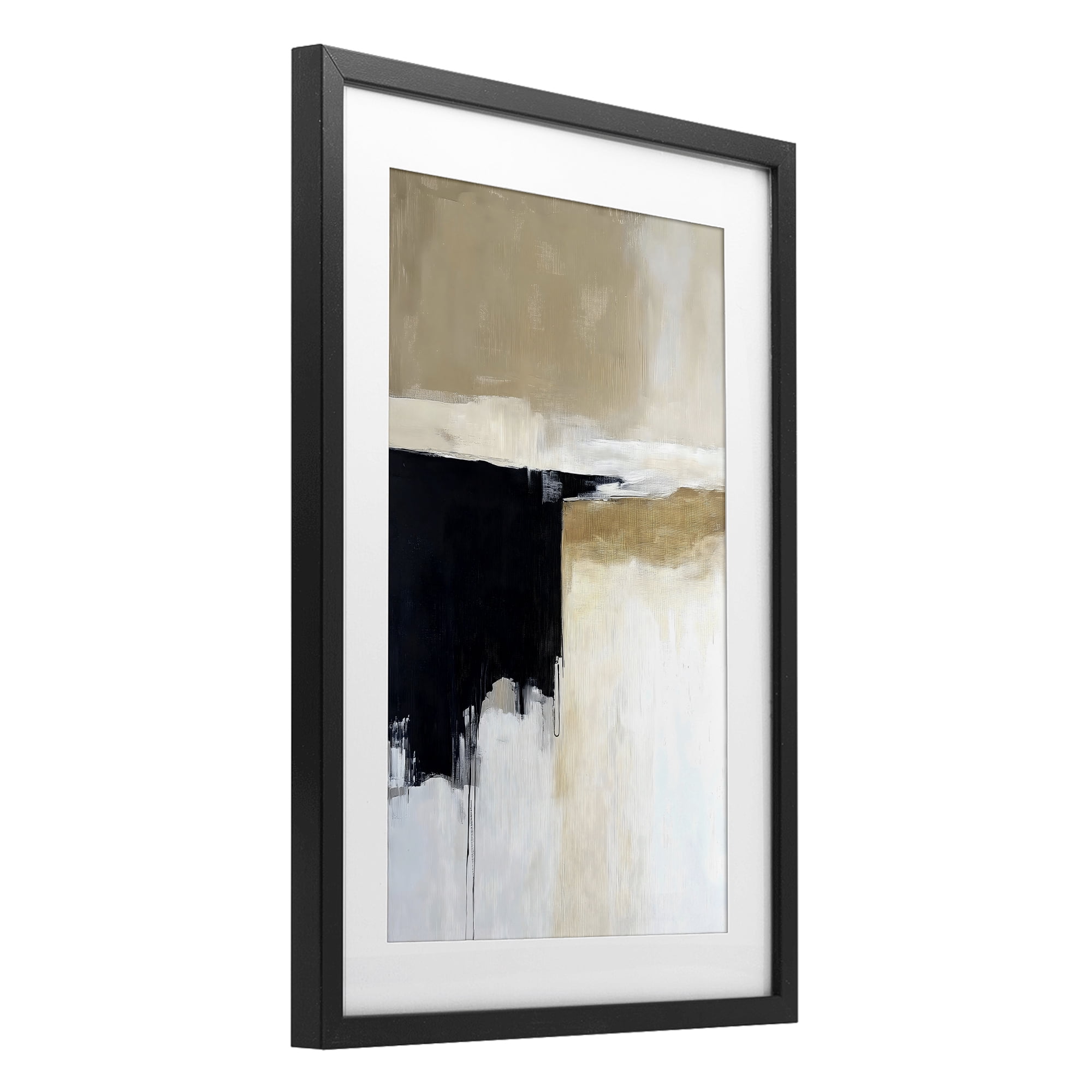 Stupell Industries Desert Shades Muted Neutrals Black Framed Print Under Glass, design by Gina Kelly