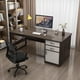 thumbnail image 2 of Study Drawers Office Desk Vanity Standing Bedroom Bookshelf Computer Desks Writing Storage Escritorios De Ordenador Furniture My Lux Decor Round, 2 of 27