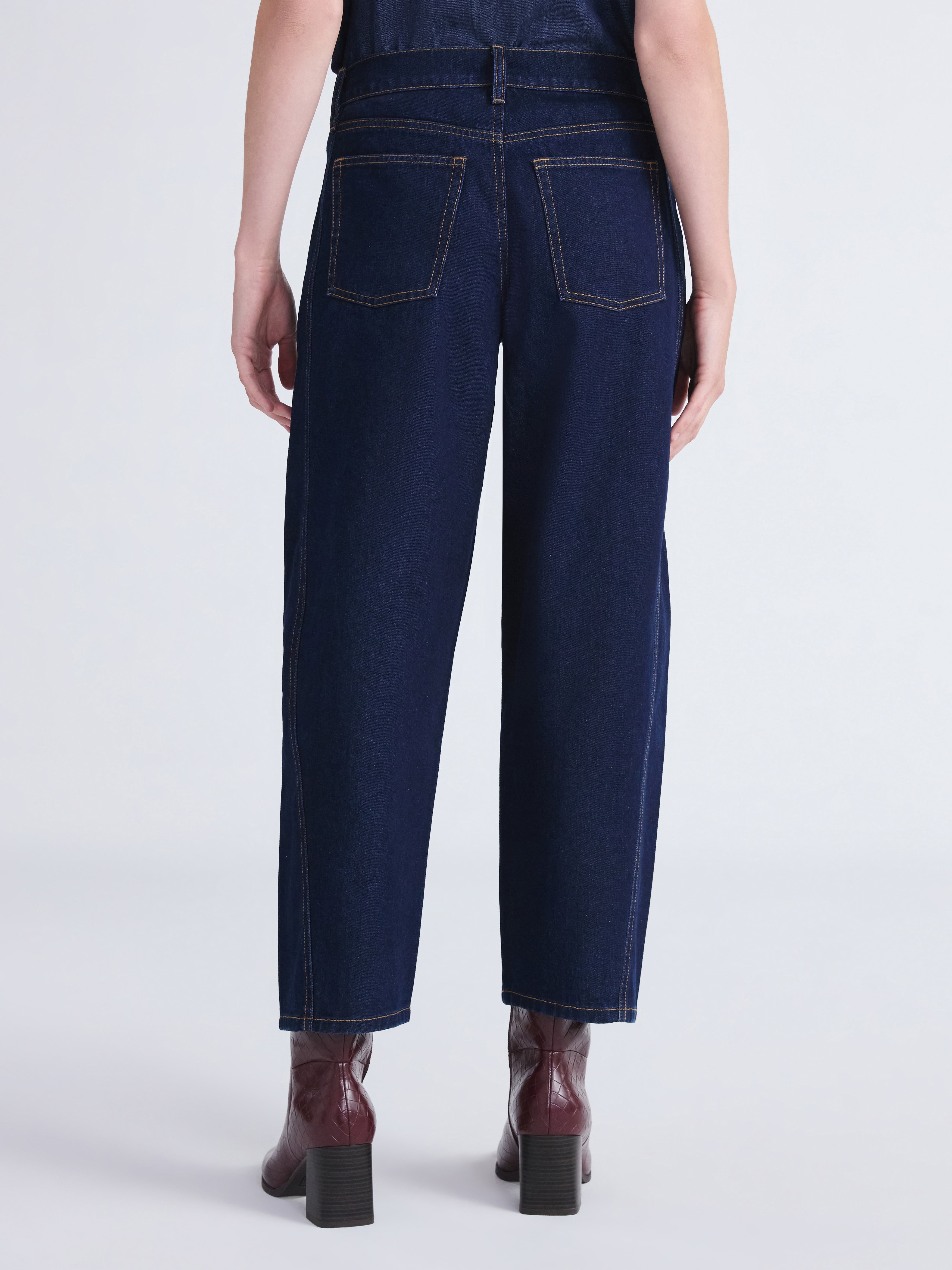 Free Assembly Women's and Women's Plus Barrel Ankle Jeans, 27" Inseam, Sizes 0-26