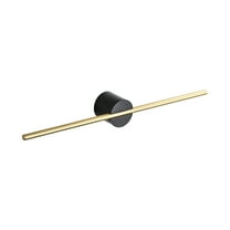 Moocorvic Towel Rack Light Creative Brushed Gold Single Minimalist Bathroom Towel Bar 3 Towel Bar Wall-Mounted (Color : Black Seat Gold Pole, Siz