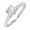 White, variant on 1/3 Carat Prong Set Solitaire Diamond Engagement Ring Band in 14K Rose Gold (Ring Size 8)