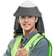 thumbnail image 2 of BRIGHTFUFU Sol de sombrero duro Escudo con cubierta de cabeza de Sunshade de borde anchos para casco de seguridad Mesh Mesh Sun visor para construcción y trabajo al aire libre, 2 of 7