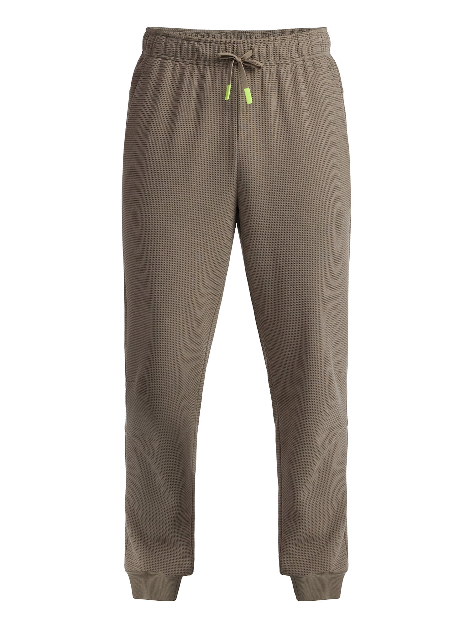 Athletic Works Men's and Big Men's Waffle Knit Joggers Pants, 30" Inseam, Size S-3XL
