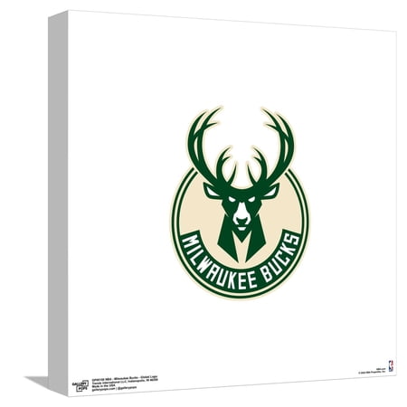 Gallery Pops NBA Milwaukee Bucks – Global Logo Canvas Wall Art Unframed Version 12 x 12
