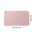 thumbnail image 3 of Silicone Pet Food Tray - Non Slip Pet Dog Cat Bowl Placemat - Feeding Mat - Waterproof Dog Cat Food Mats - For Carpet （Pink）, 3 of 6