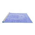thumbnail image 2 of Ahgly Company Machine Washable Indoor Rectangle Oriental Blue Industrial Area Rugs, 4' x 6', 2 of 4