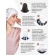 thumbnail image 5 of ER (Azul) Gorro de noche de seda de morera Gorro de cuidado del cabello para confinamiento Gorro de noche de seda con cordones Rojo Verde, 5 of 5