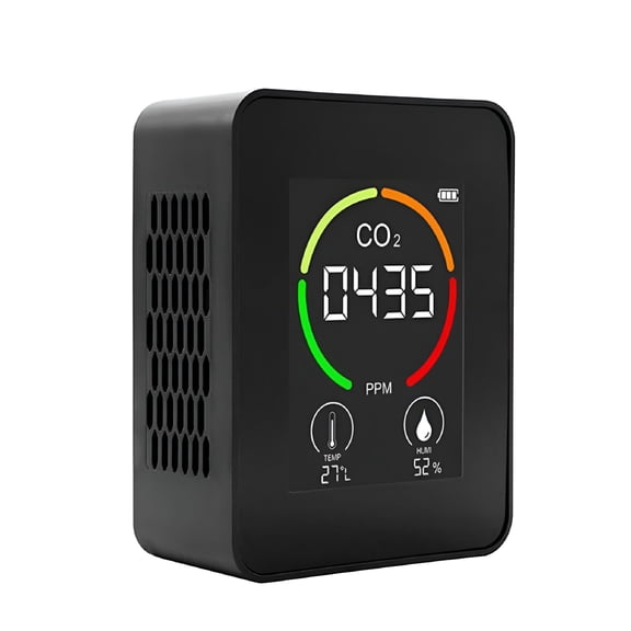 GJX CO2 Meter Air Quality Monitor 400-5000 PPM Sensor Carbon Dioxide Detector