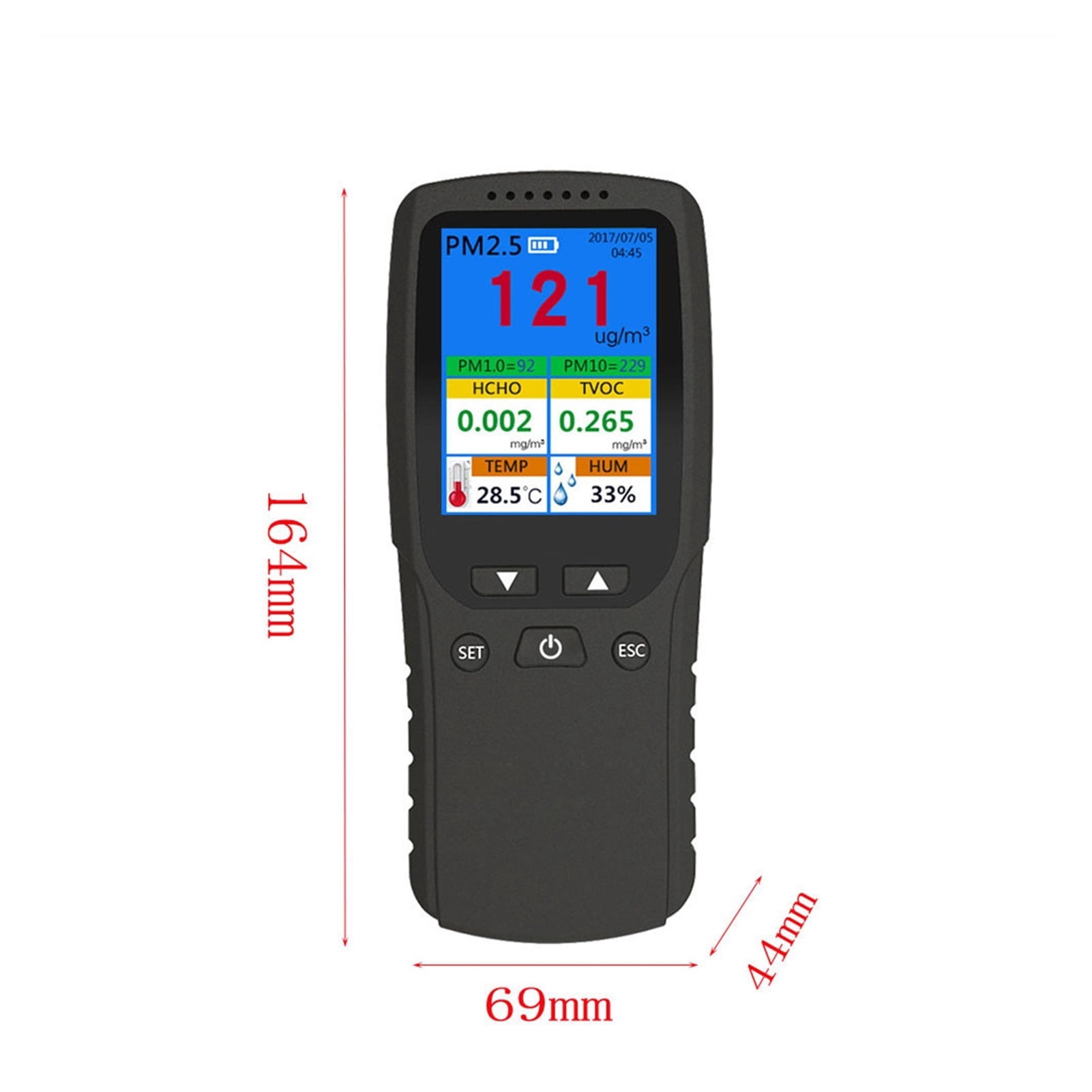 Air quality detector PM2.5HCHOPM1.0PM10 formaldehyde detector