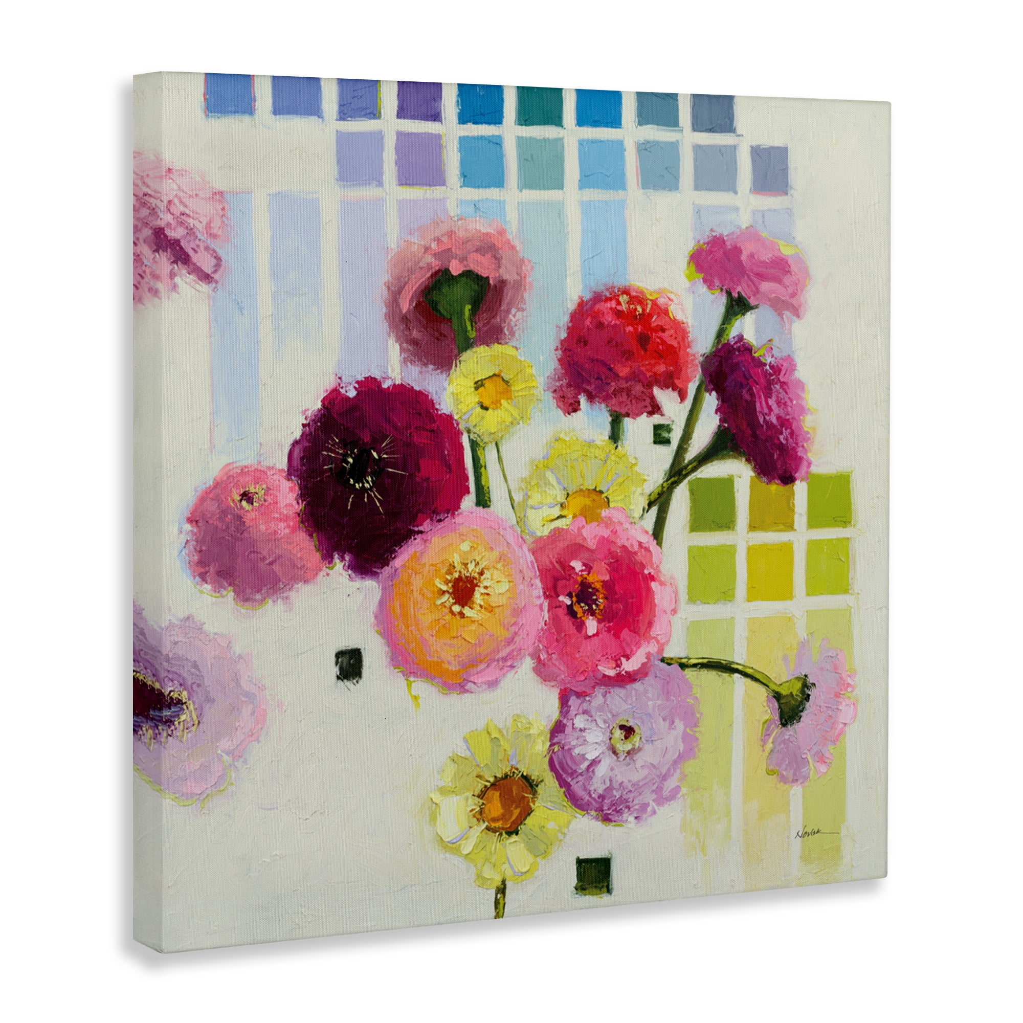 Stupell Industries Color Chart Pastel Bloom Study Canvas Wall Art, design by Shirley Novak