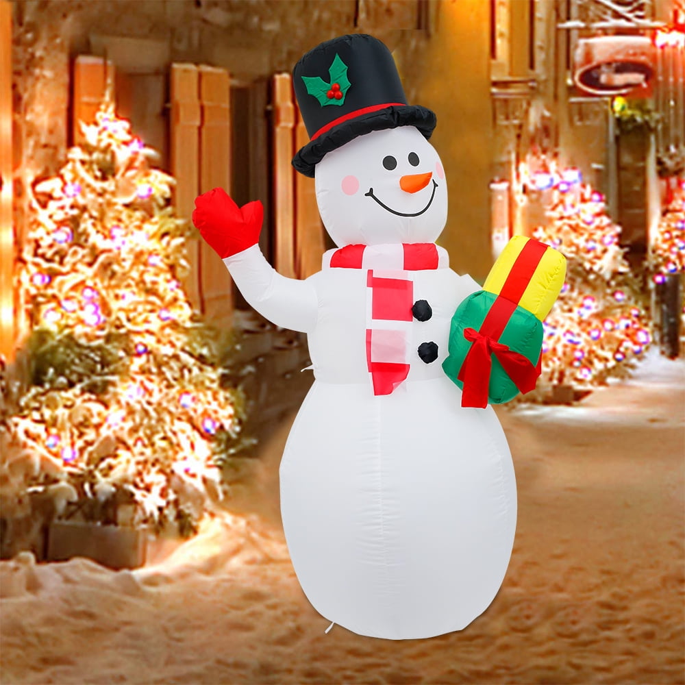 Christmas santa milk and cookies snow globe present HOTBEST 1Pcs Santa Claus Inflatable Model-Us Plug Christmas Inflatable