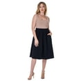 thumbnail image 7 of Womens Pleated Knee Length Skirt, 7 of 7