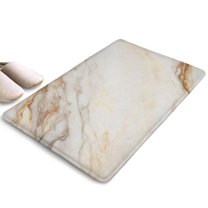 White Gold Marble Pattern Flannel Non Slip Door Rugs,Washable Door Mats Indoor,Decorative Door Mats,Dirt-Resistant and Absorbent Doormat for Entrance,Bedroom,Kitchen,Bathroom,31.5x17in(80x43cm)