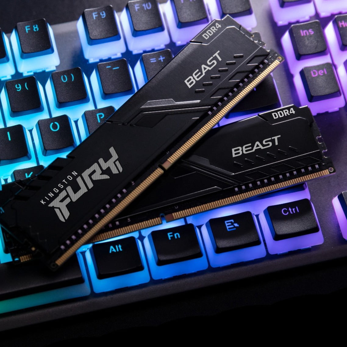 Kingston FURY Beast 32GB KIT (2x16GB) 3200MHz DDR4 Desktop Memory KF432C16BB1K2/32